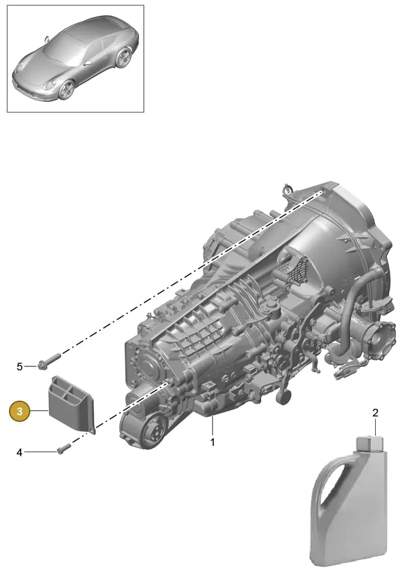 9P1399541 — Porsche 991 Carrera 4 (2011-2016) diagram p38302000, position 3