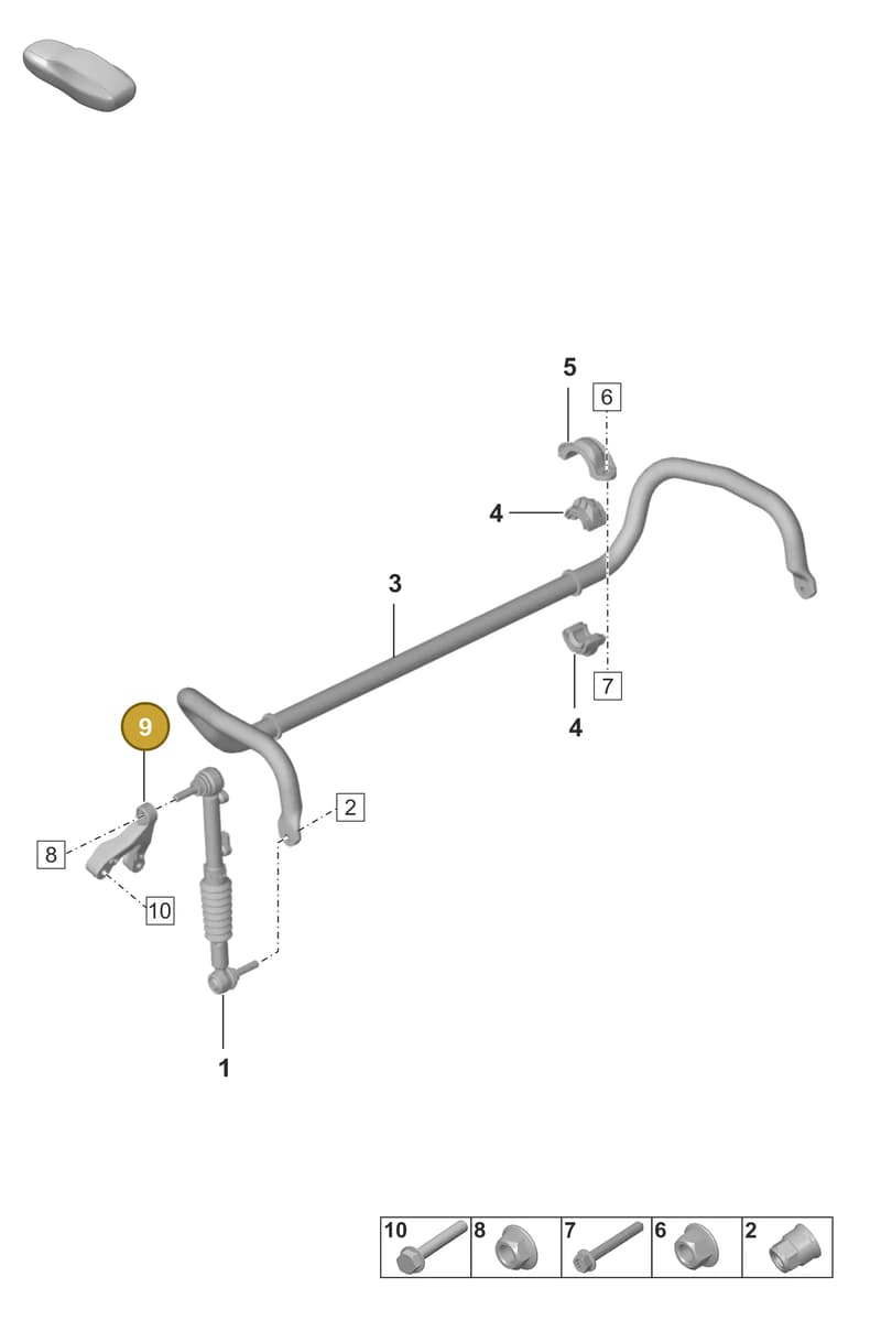 9P1407414 — Porsche 911 (2024-2025) diagram p53402010, position 9