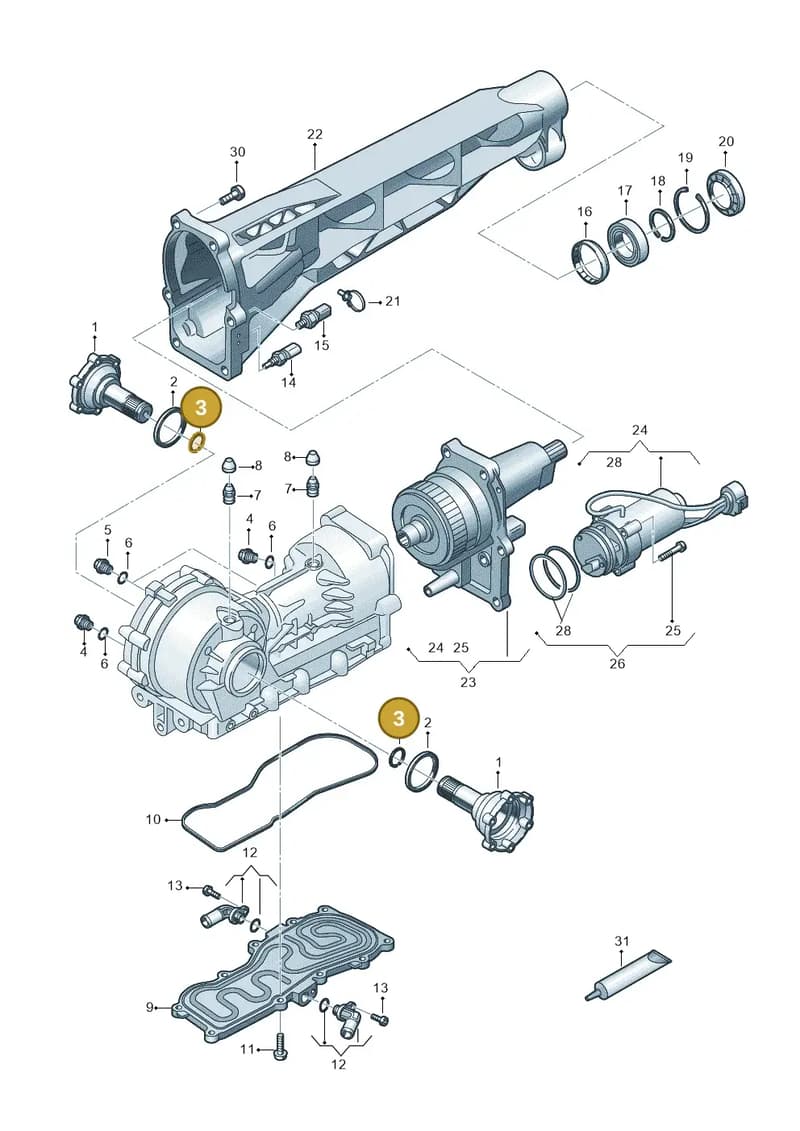 9P1409419 — Audi R8 Spyder (2015-2024) diagram 872409100, position 3