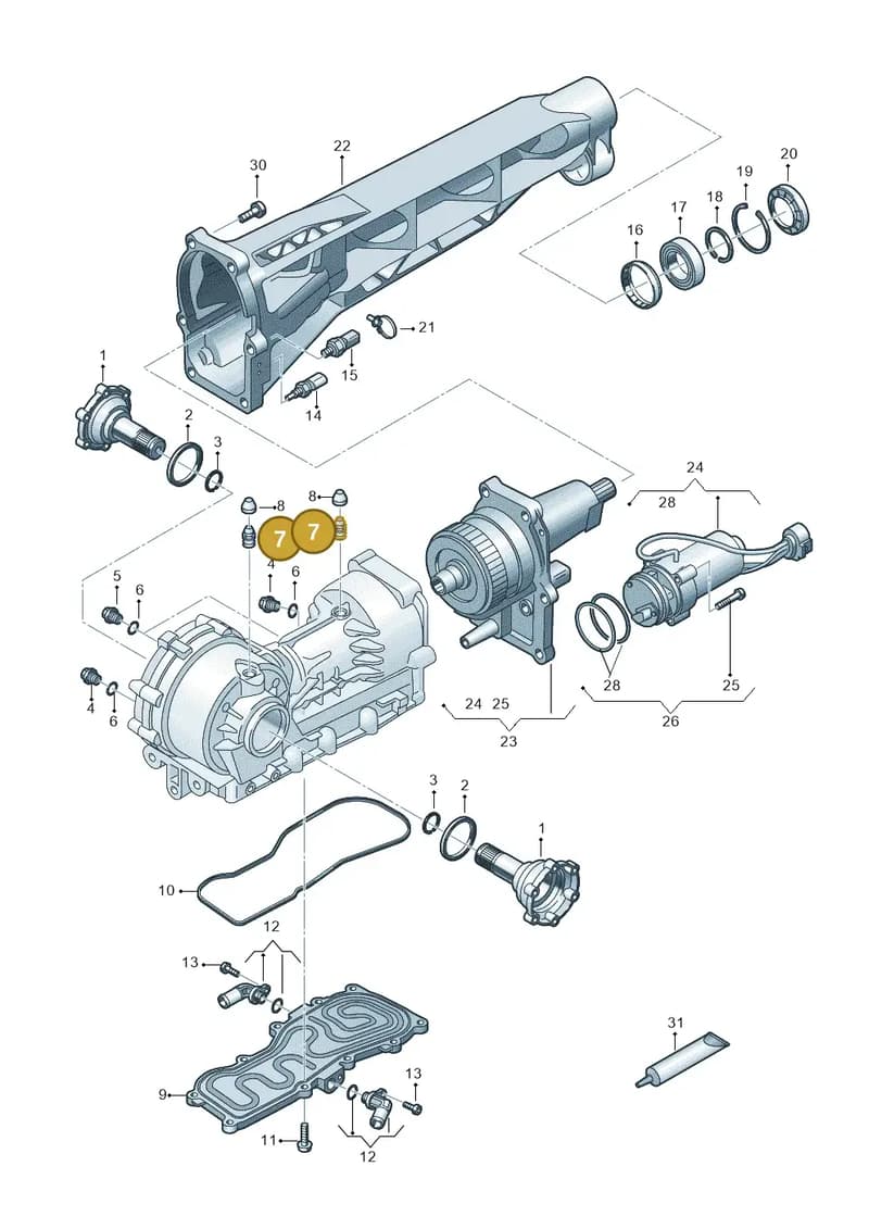 9P1409831 — Audi R8 Spyder (2015-2024) diagram 872409100, position 7