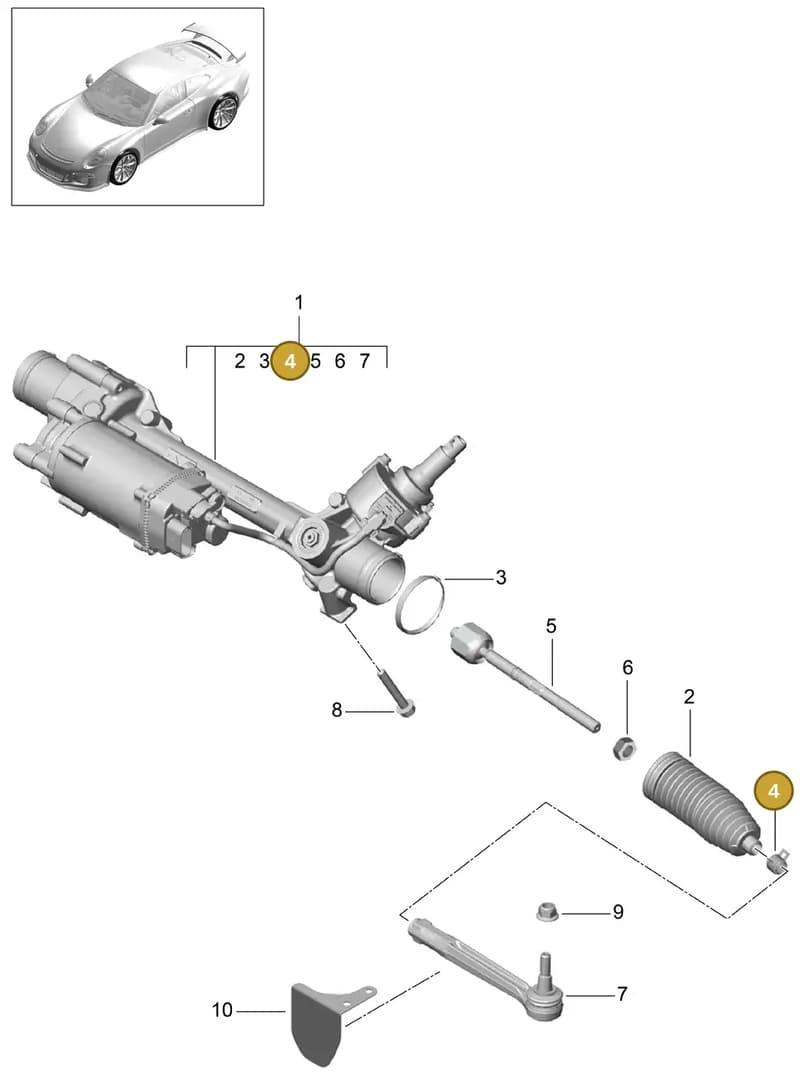 9P1419936G5Q0 — Porsche 911 (2013-2020) diagram p41403000, position 4