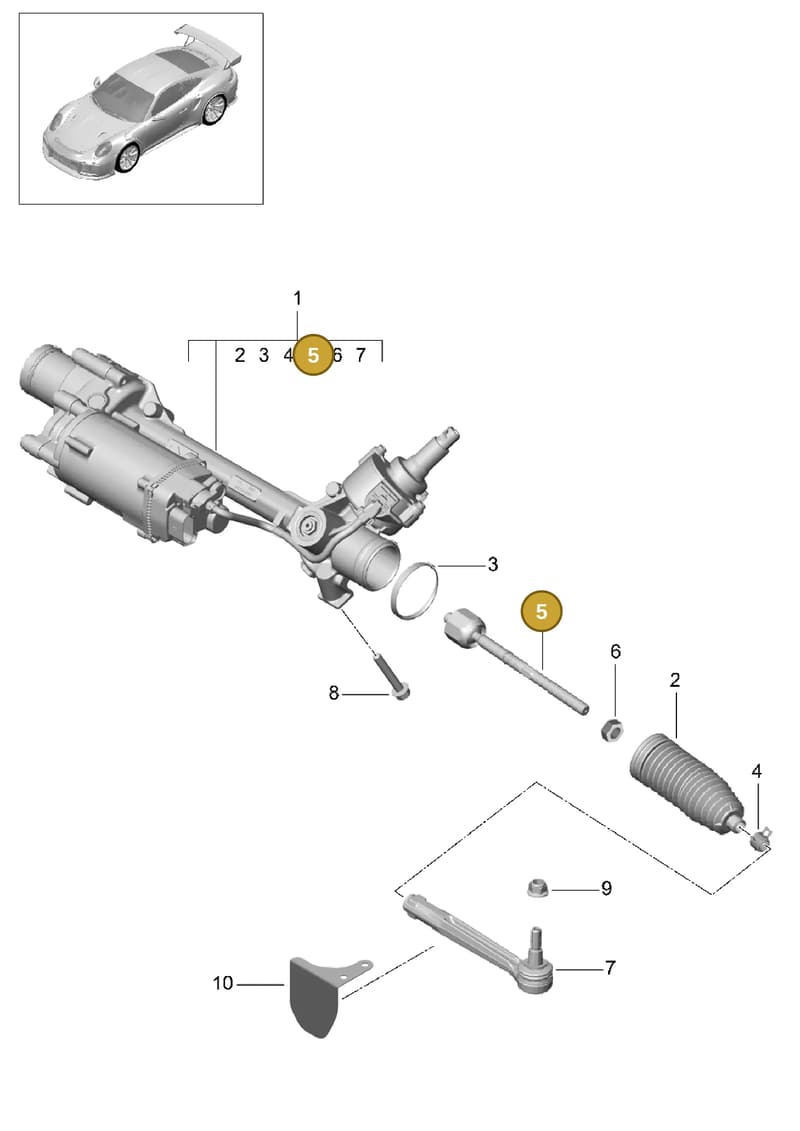 9P1419938C5Q0 — Porsche GT2 RS Clubsport (2013-2020) diagram p42403010, position 5