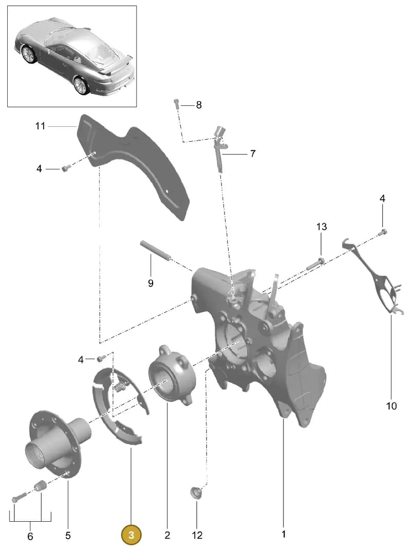 9P1501375 — Porsche 911 (2013-2020) diagram p41501000, position 3