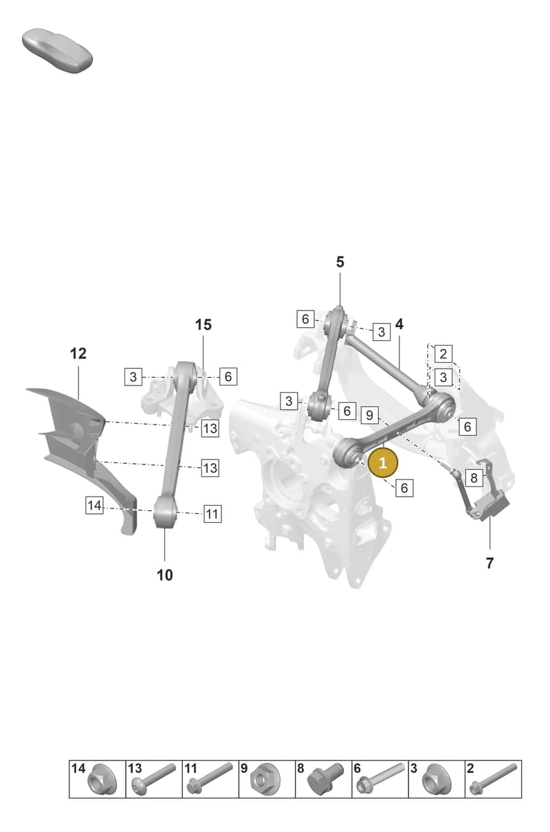 9P1505397A — Porsche 911 (2021-2022) diagram p59501050, position 1