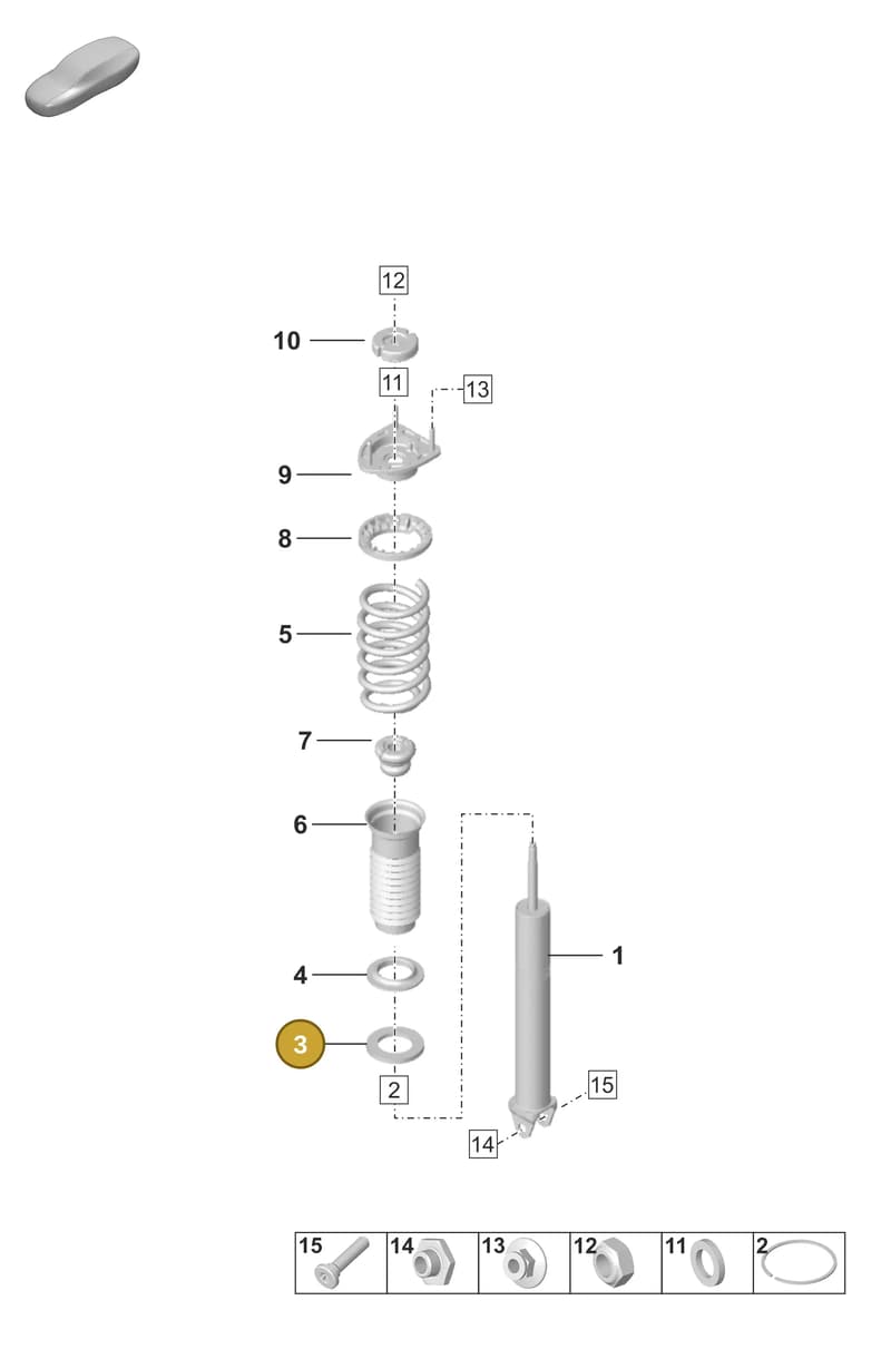 9P1512103A — Porsche 911 (2020-2022) diagram p53502000, position 3