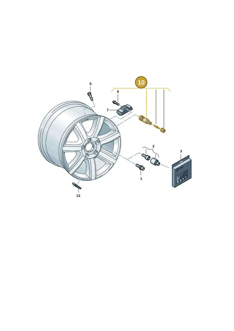 9P1601361D — Audi RS e-tron GT (2020-2025) diagram 4j1601200, position 10