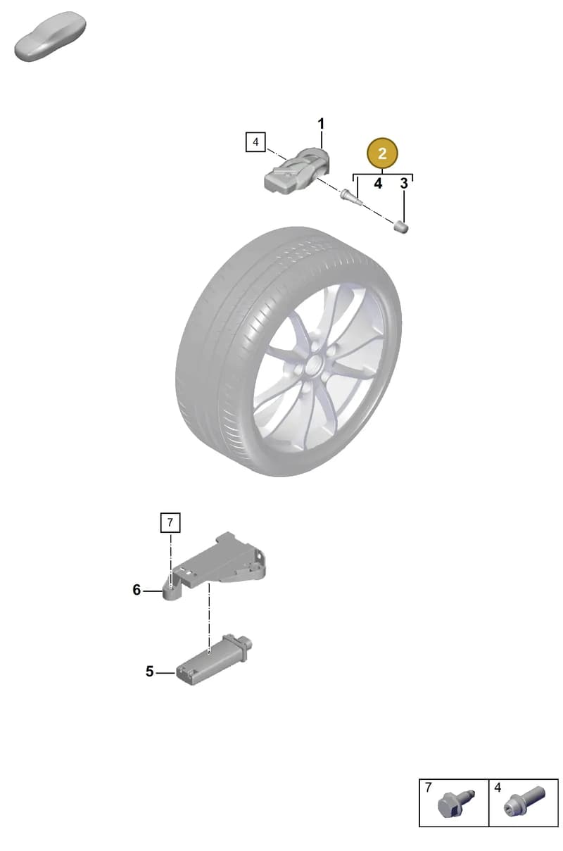 9P1601361D — Porsche Boxster Spyder (2019-2020) diagram p55601050, position 2