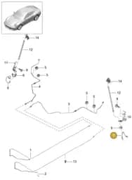 9P1614771 Porsche Brake Line