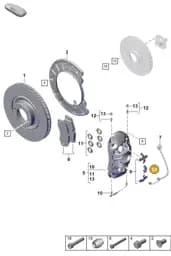 9P1615133A Porsche Cable Holder
