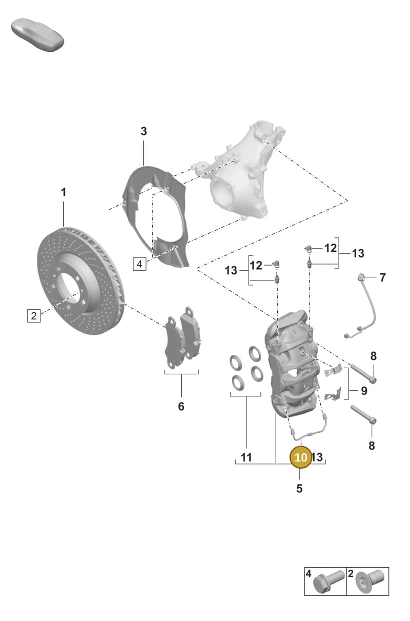 9P1615175 — Porsche 911 (2018-2024) diagram p53602000, position 10
