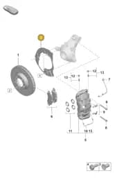 9P1615312 Porsche Cover Plate