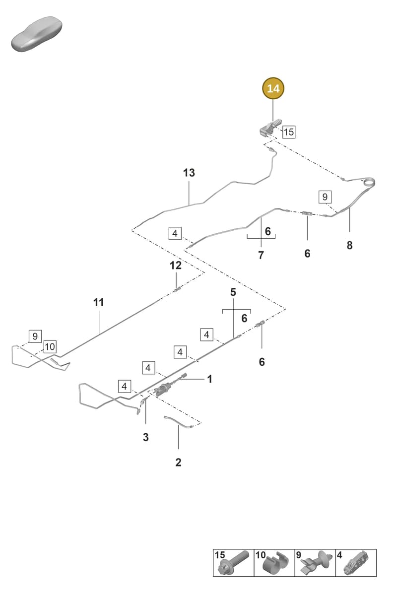 9P1721263A — Porsche 911 (2021-2022) diagram p59703000, position 14