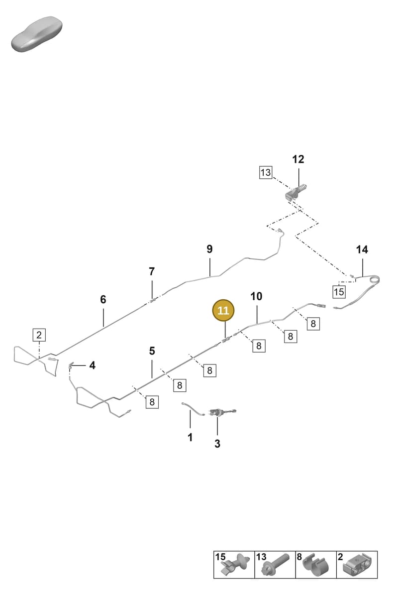 9P1721271 — Porsche 911 (2018-2024) diagram p53703000, position 11