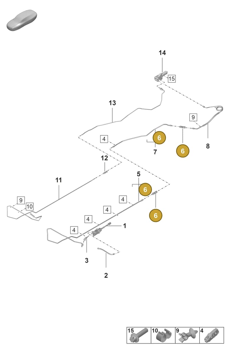 9P1721271 — Porsche 911 (2021-2022) diagram p59703000, position 6