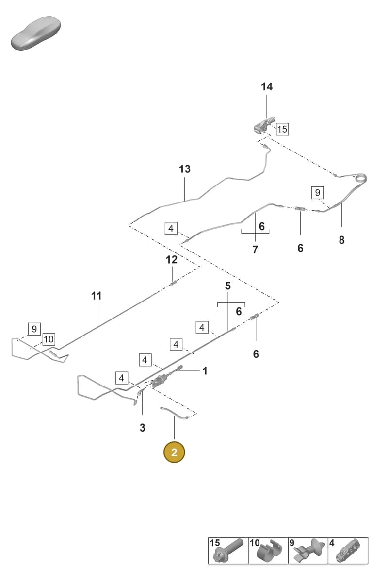 9P1721433 — Porsche 911 (2021-2022) diagram p59703000, position 2