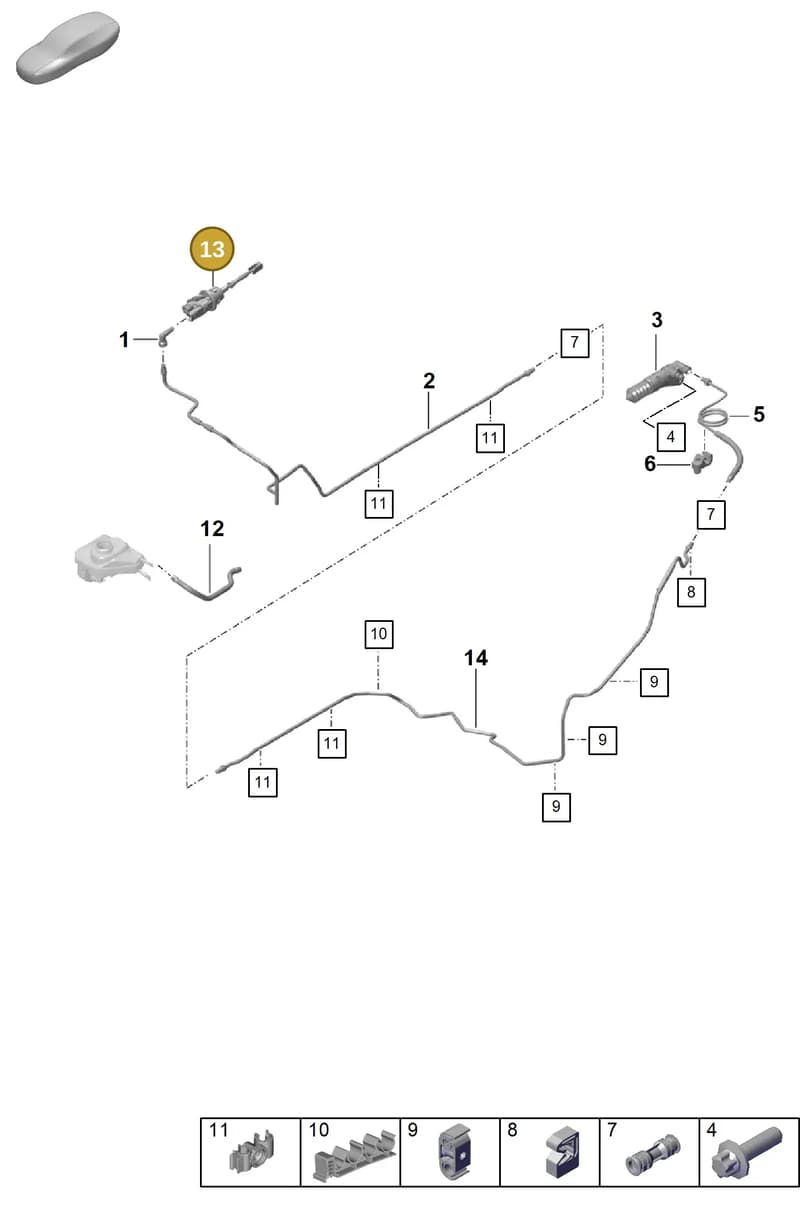 9P1721639 — Porsche Boxster Spyder (2019-2020) diagram p55702080, position 13