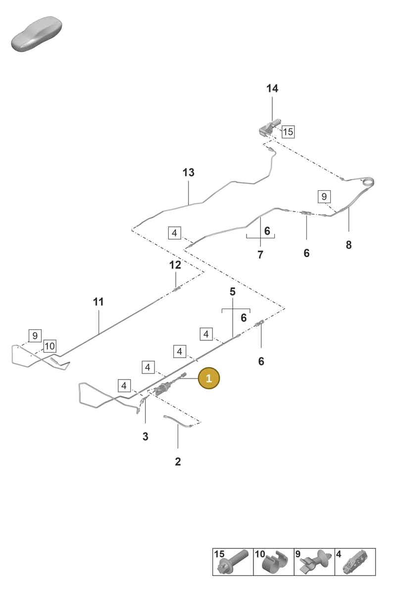 9P1721639 — Porsche 911 (2021-2022) diagram p59703000, position 1