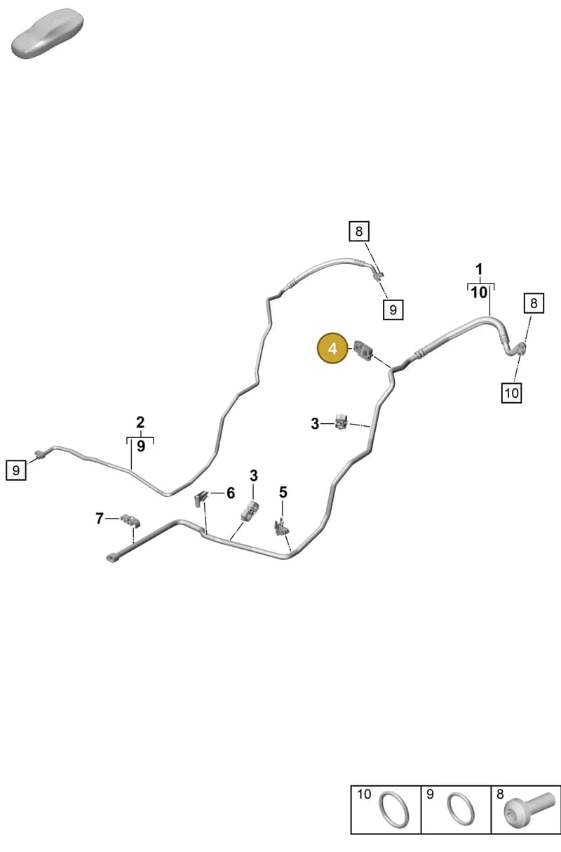 9P1816767A — Porsche 911 (2020-2022) diagram p57814500, position 4
