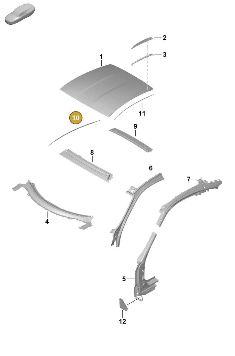 9P1817667Y — Porsche 911 (2021-2022) diagram p59801460, position 10