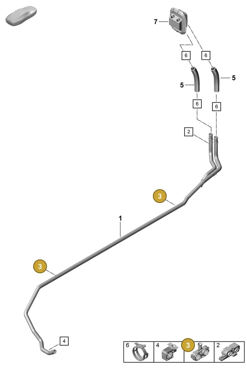 9P1819735 — Porsche Boxster Spyder (2019-2020) diagram p55813000, position 3