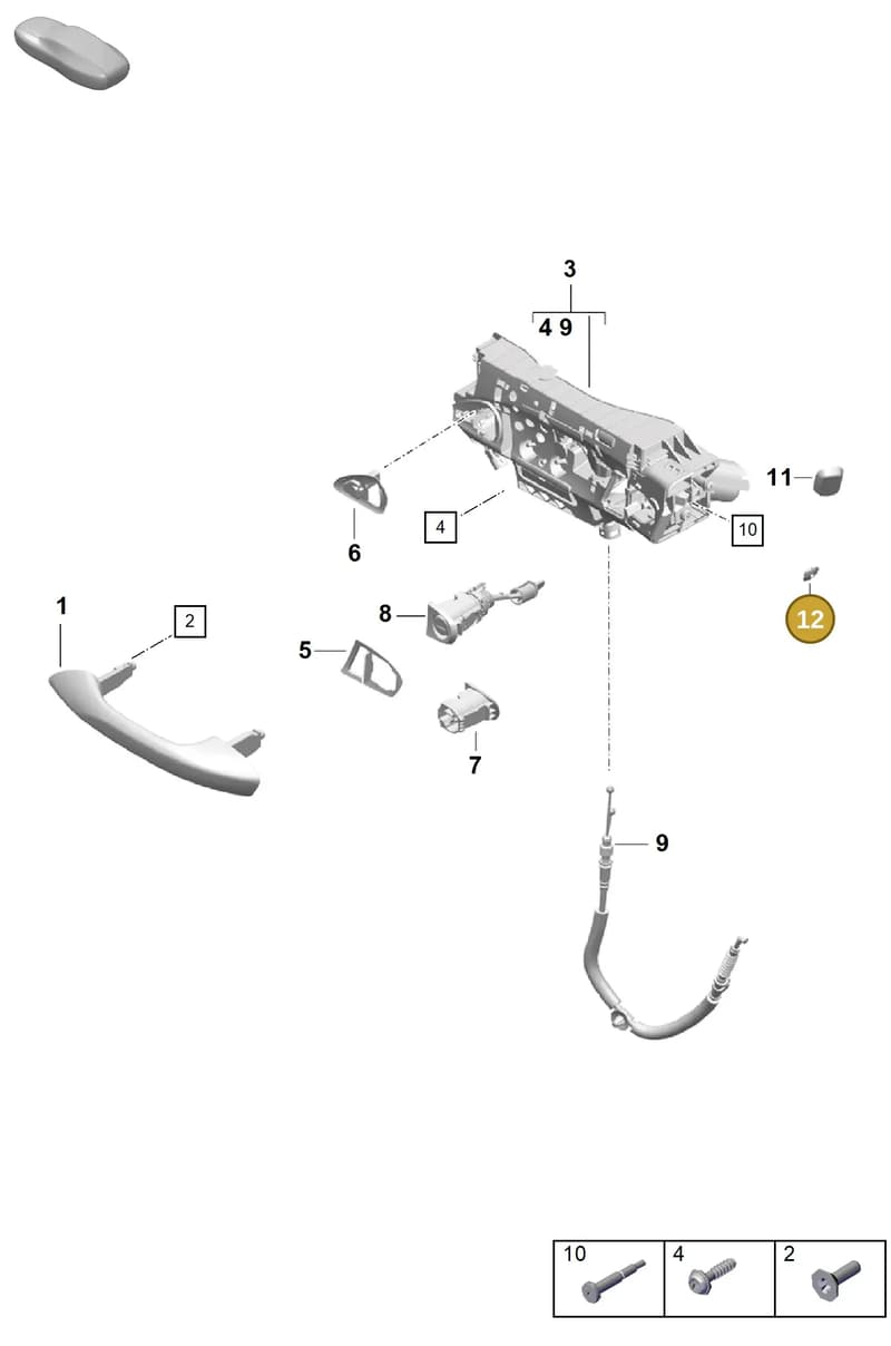 9P1837111A1E0 — Porsche Boxster Spyder (2019-) diagram p55804200, position 12