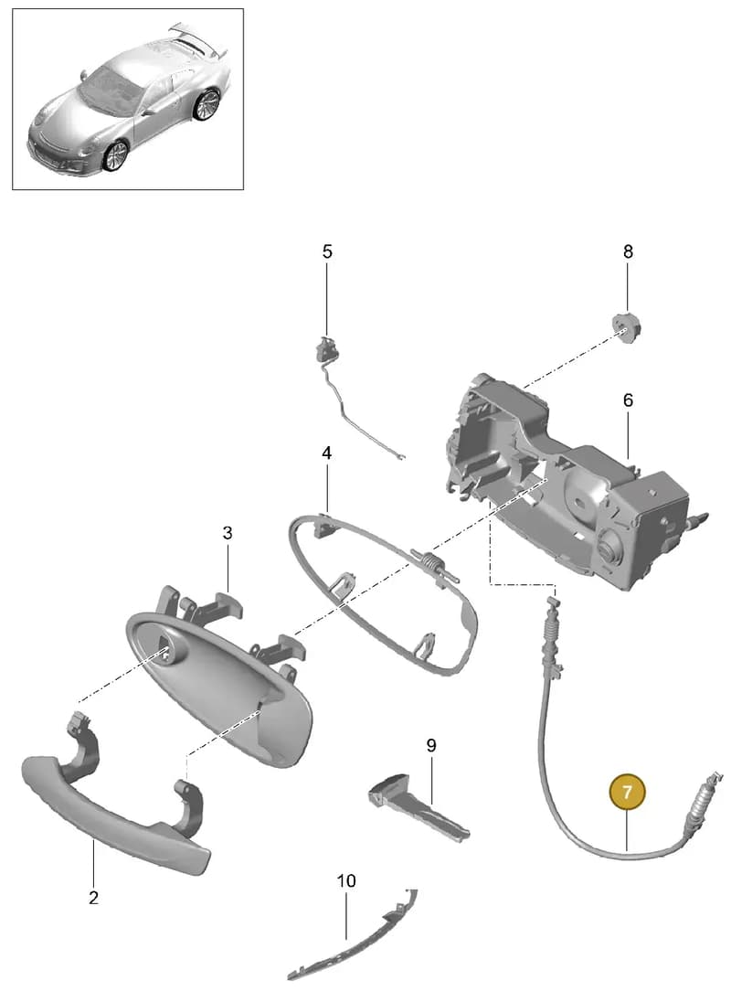 9P1837162 — Porsche 911 (2013-2020) diagram p41804020, position 7