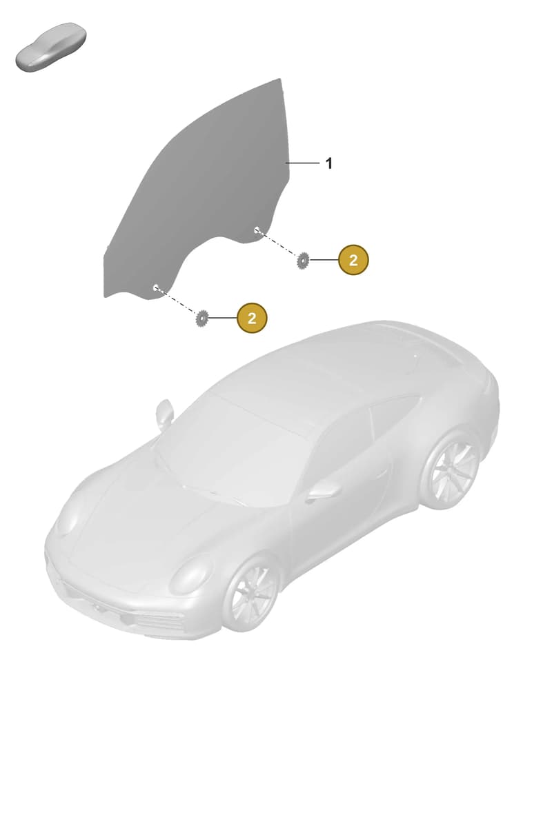 9P1837359 — Porsche 911 (2018-2024) diagram p53805010, position 2