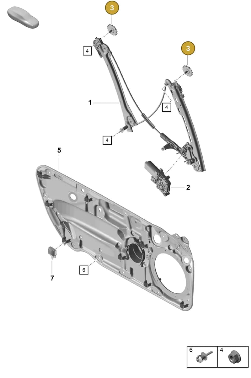 9P1837359 — Porsche Boxster Spyder (2019-2020) diagram p55804300, position 3