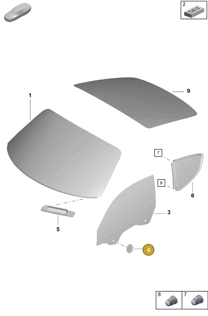9P1837359 — Porsche Cayman (2019-2022) diagram p55805000, position 4