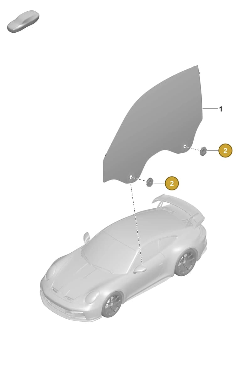 9P1837359 — Porsche 911 (2021-2022) diagram p59805010, position 2
