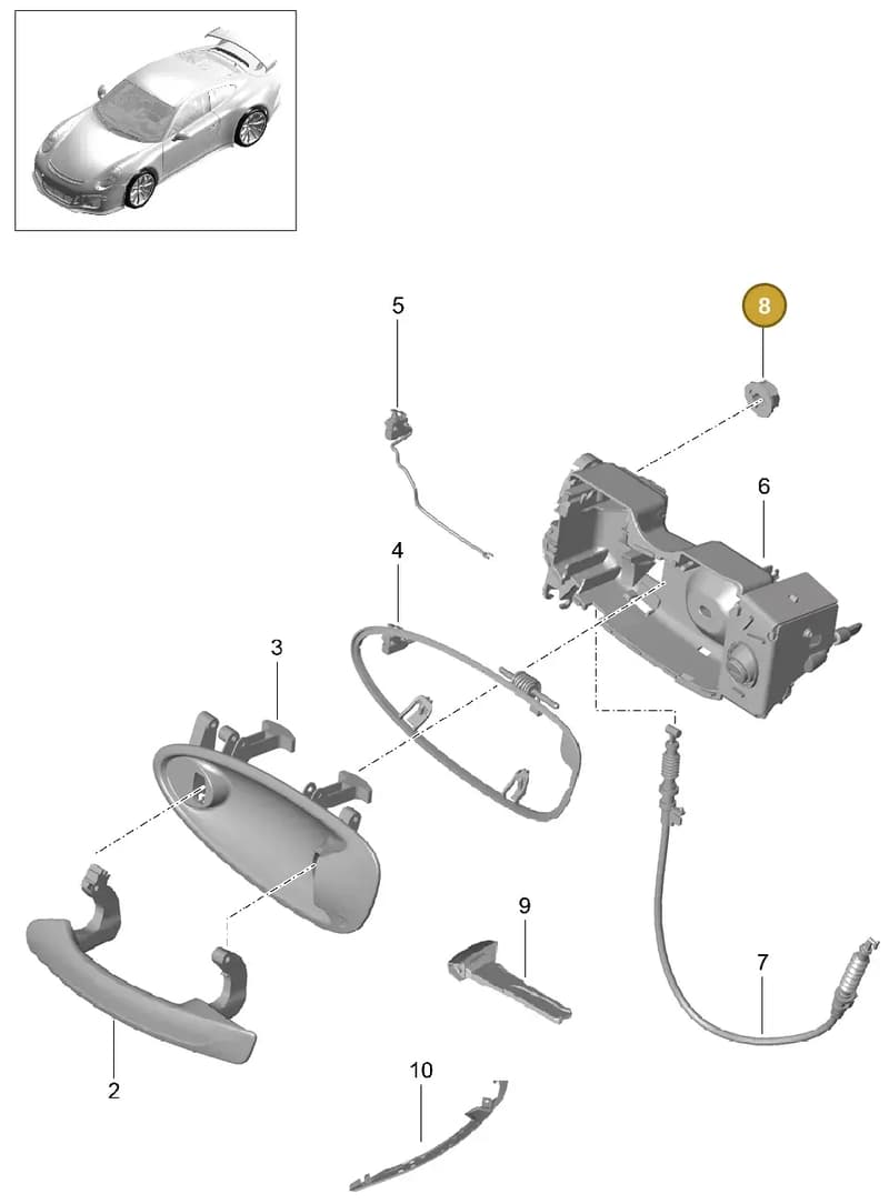 9P1837469 — Porsche 911 (2013-2020) diagram p41804020, position 8