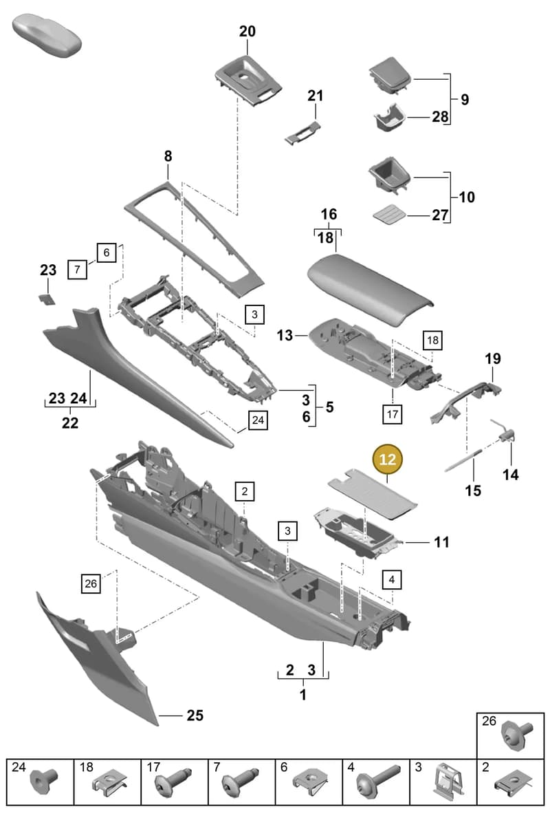 9P1857130 — Porsche Boxster Spyder (2019-2020) diagram p55809200, position 12