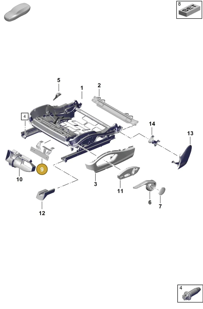 9P1860232A — Porsche Boxster Spyder (2019-2020) diagram p54817100, position 9