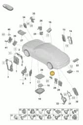 9P1862423 Porsche Handheld Transmitter