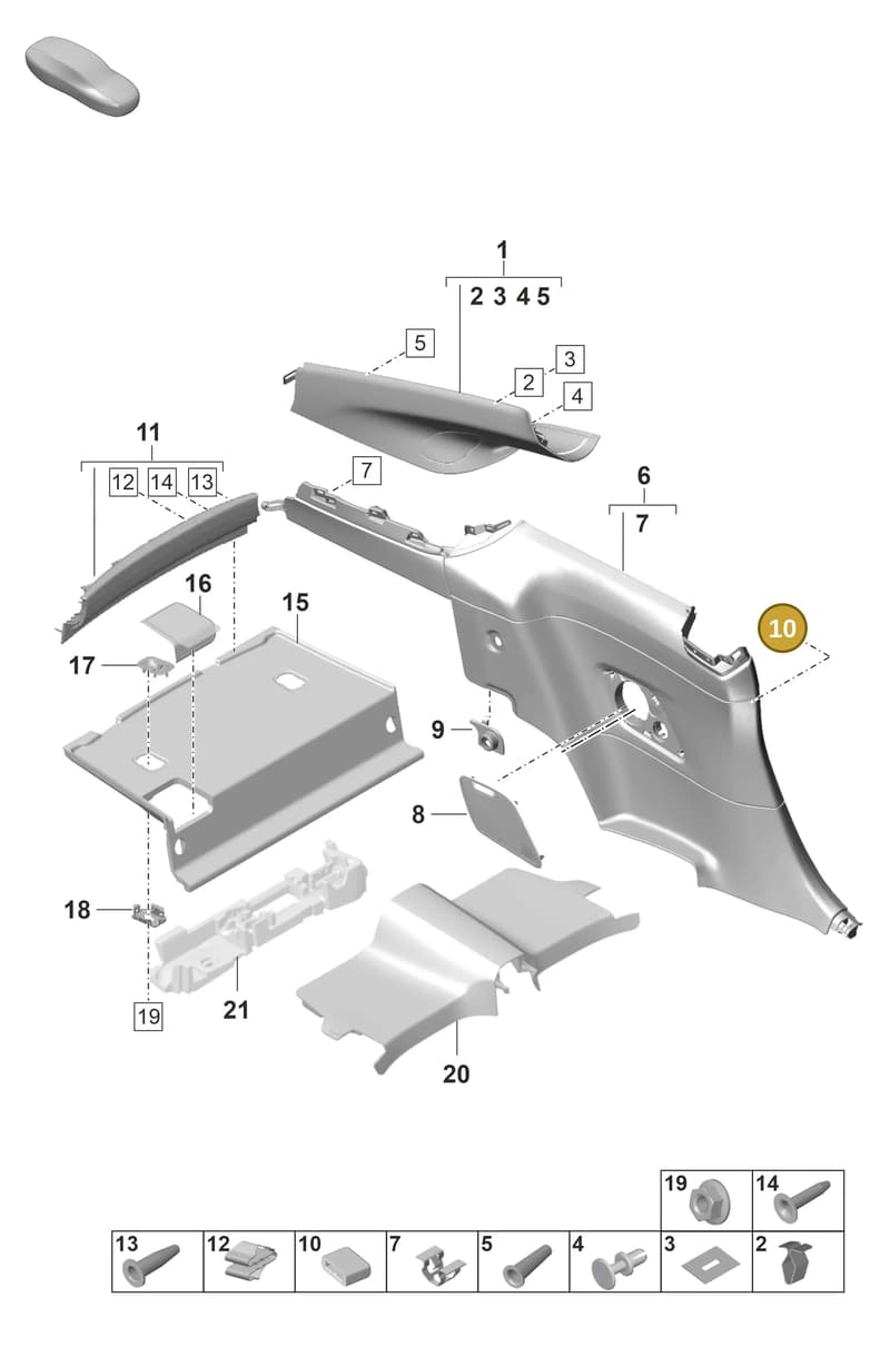 9P1867140 — Porsche 911 (2021-2022) diagram p59807250, position 10