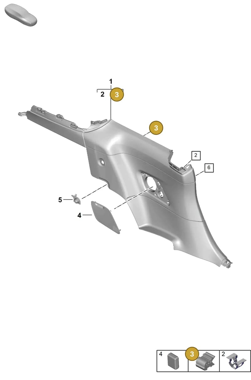 9P1867639 — Porsche 911 (2024-2025) diagram p63808500, position 3