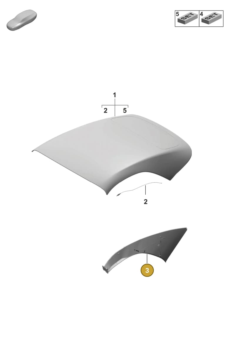 9P1871056CA26 — Porsche 911 (2018-2024) diagram p53811300, position 3