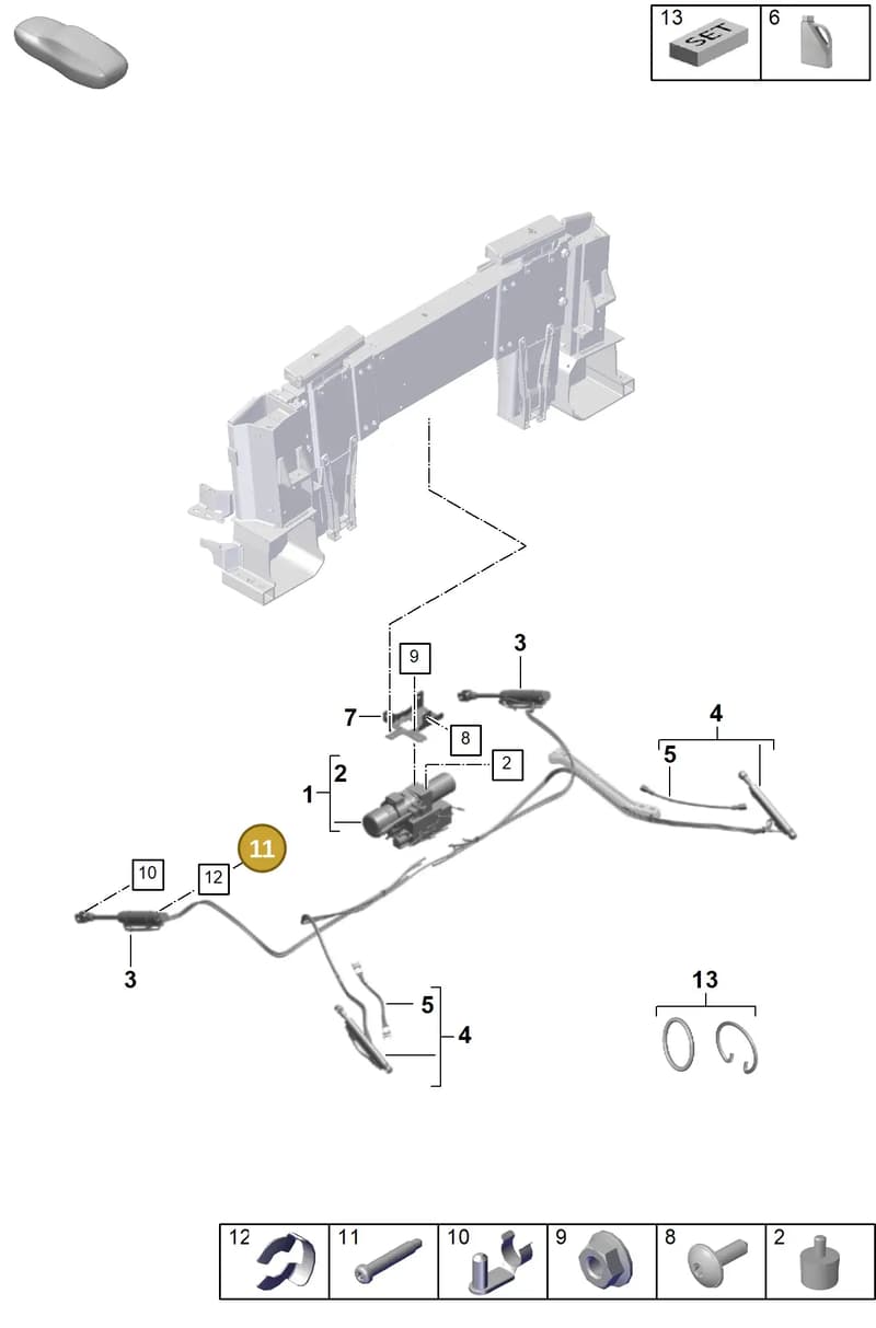9P1871129A — Porsche 911 (2024-2025) diagram p63811460, position 11