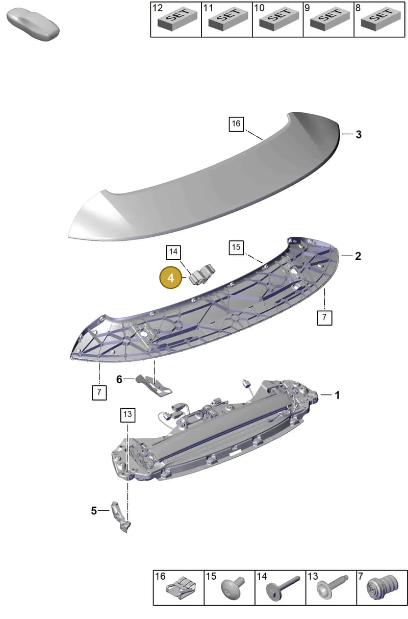 9P1871347 — Porsche 911 (2024-2025) diagram p63803160, position 4