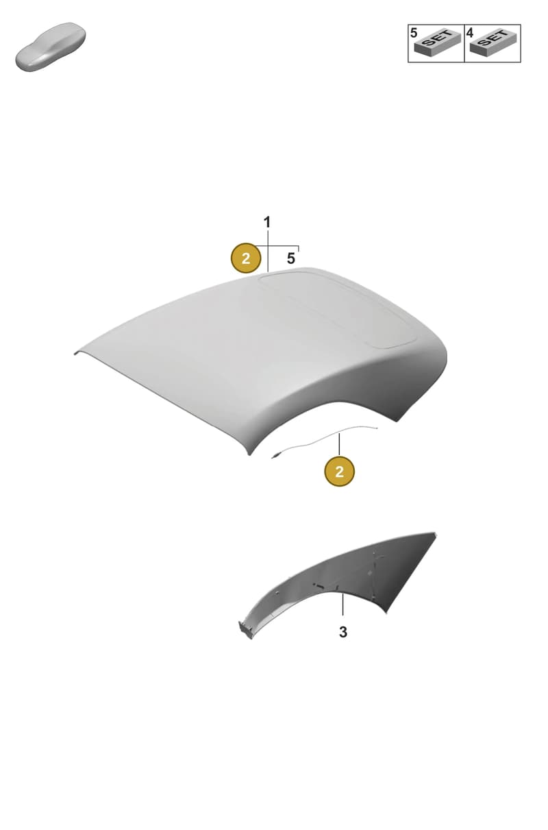 9P1871579 — Porsche 911 (2020-2022) diagram p53811300, position 2