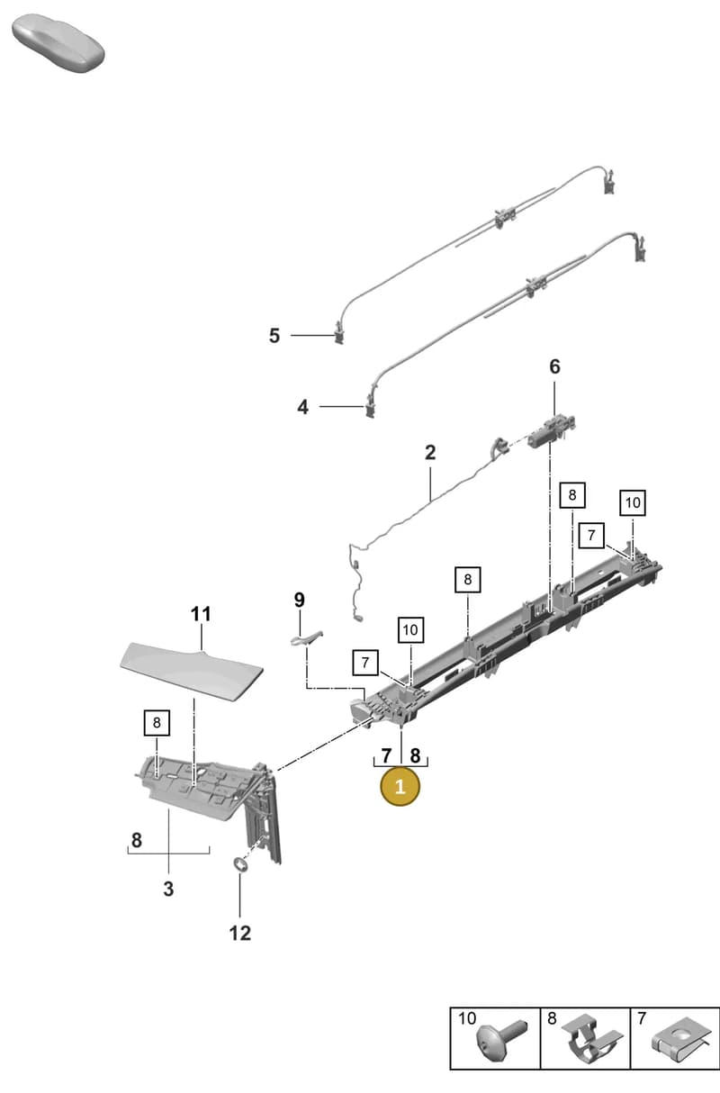 9P1872409A1E0 — Porsche 992 Sport Classic (2020-) diagram p57811400, position 1