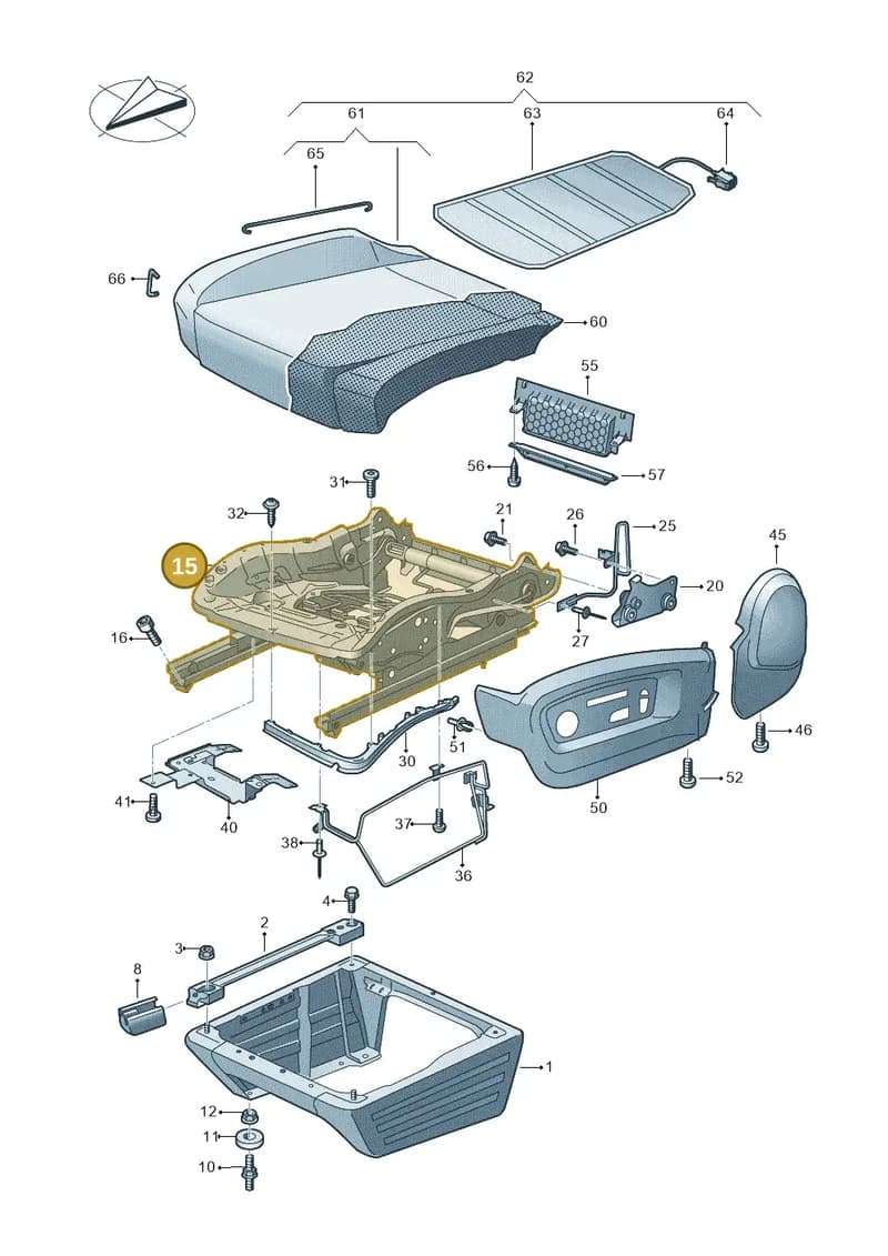 9P1881106P — Volkswagen Transporter Multivan (2019-2024) diagram 861881020, position 15
