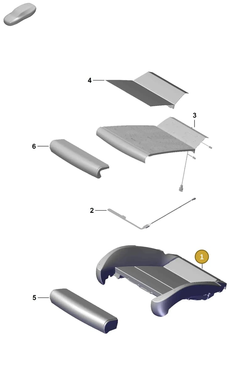 9P1881549A — Porsche Boxster Spyder (2019-2020) diagram p55817430, position 1