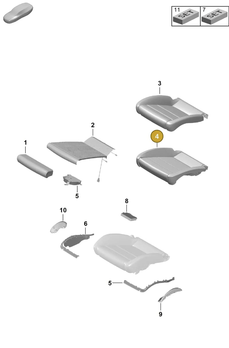 9P1881550B — Porsche Boxster Spyder (2019-2020) diagram p54817420, position 4