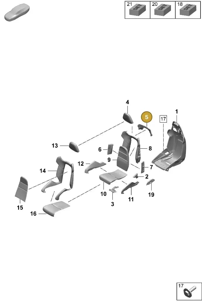 9P1881555 — Porsche Taycan Sport Turismo (2023-2025) diagram p64817350, position 5