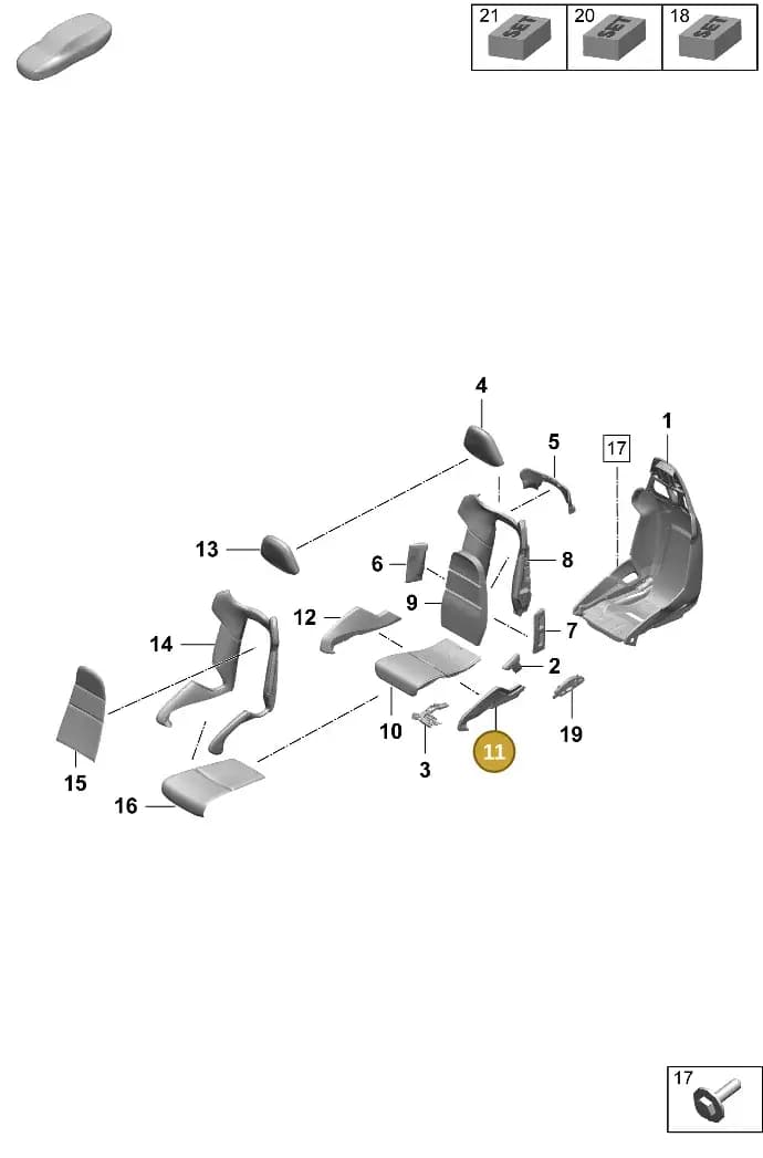 9P1881575 — Porsche Taycan Sport Turismo (2023-2025) diagram p64817350, position 11