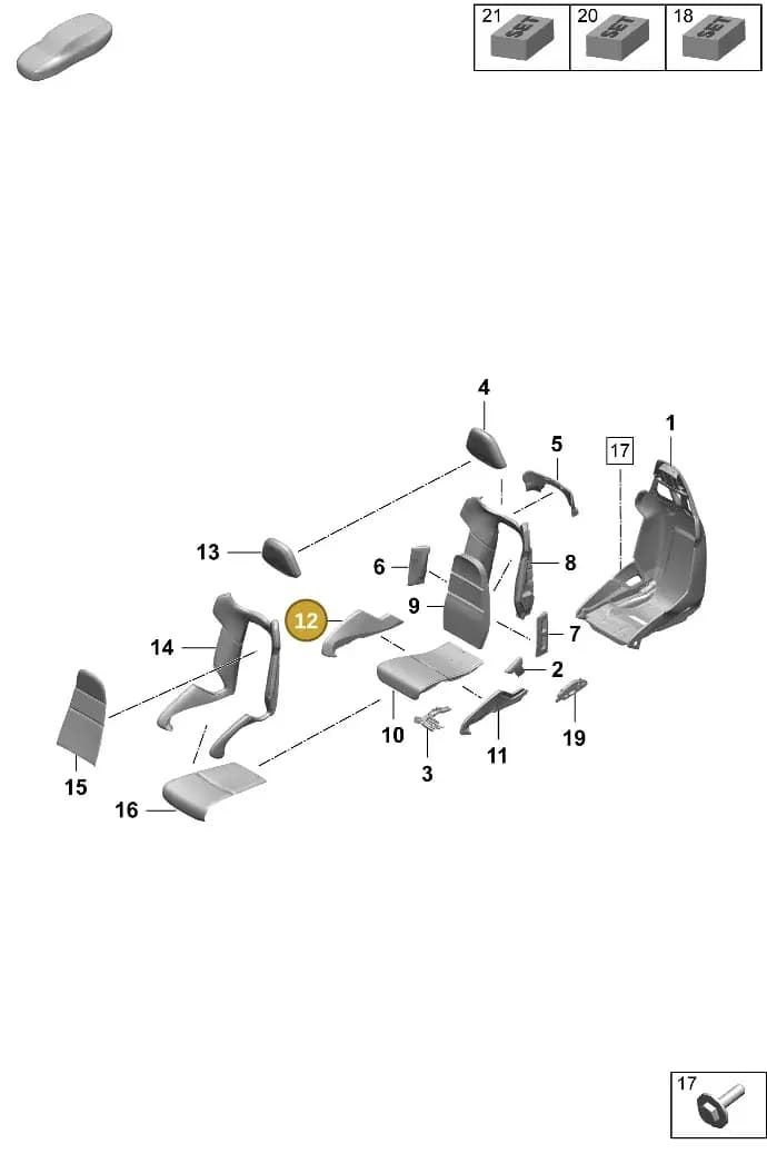9P1881576 — Porsche Taycan Sport Turismo (2023-2025) diagram p64817350, position 12