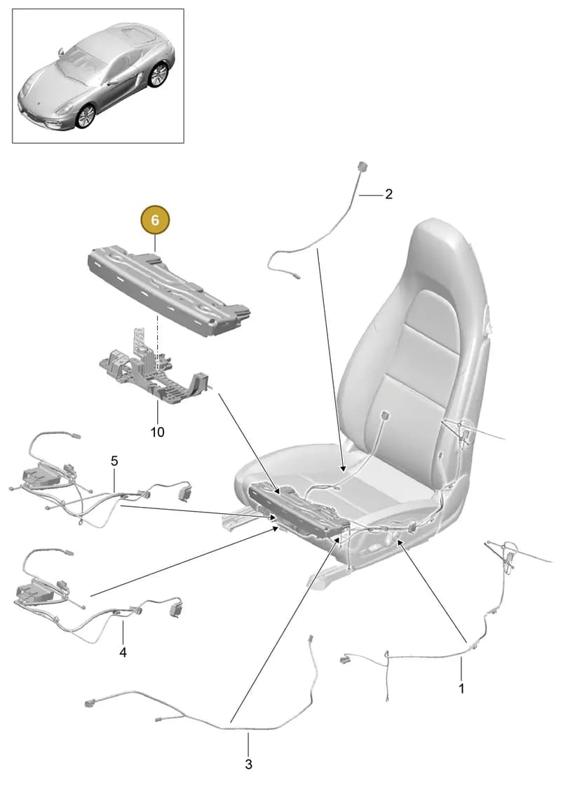9P1881803F9EF — Porsche Cayman (2013-2016) diagram p40817010, position 6