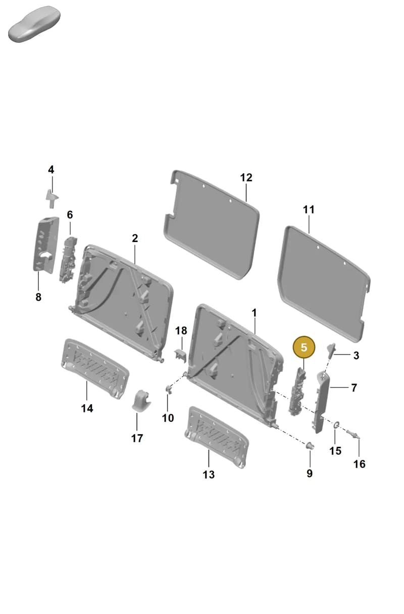 9P1885113 — Porsche 911 (2024-2025) diagram p63818000, position 5