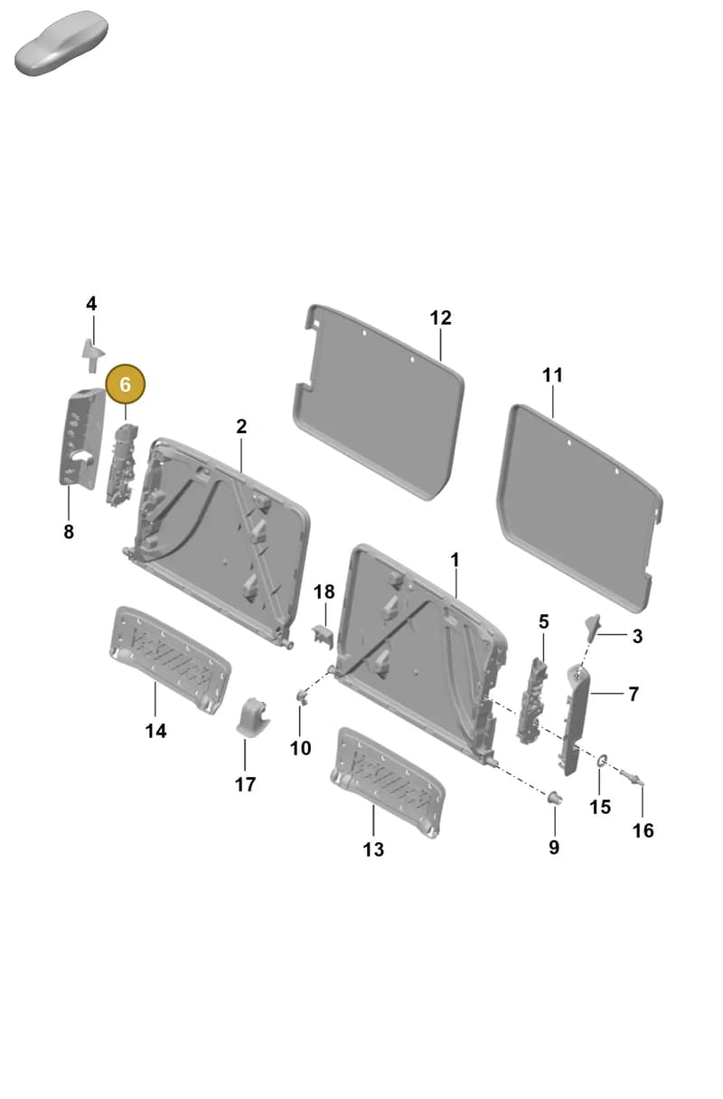 9P1885114 — Porsche 911 (2024-2025) diagram p63818000, position 6